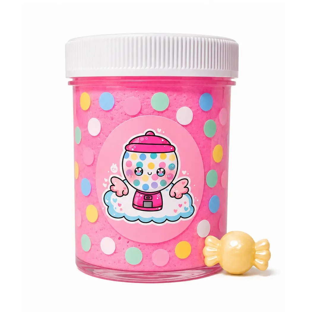 Bubblegum Cloud Slime – Fluffy Slime with Charm