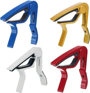 5 Core Guitar Capo for Acoustic & Electric Guitar 4Pcs Quick Change Kapo for 6 String Banjo Mandolin & Ukulele Fast Clip On - CAPO BRWG4PCS