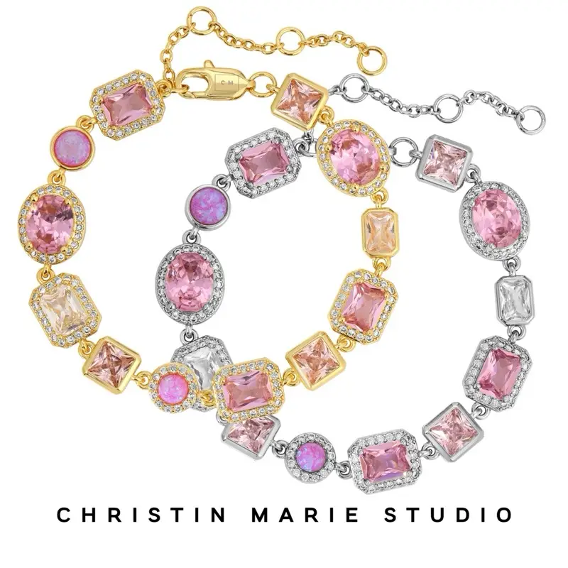 Amour Pink Solstice Gemstone Bracelet