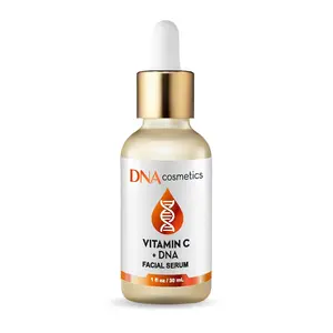 DNA Cosmetics Vitamin C Serum with DNA Repair Technology PDRN – Vitamin E, Hyaluronic Acid, Ferulic Acid – Brightens Skin, Reduces Wrinkles, Fades Dark Spots, Boosts Collagen - 1 fl oz