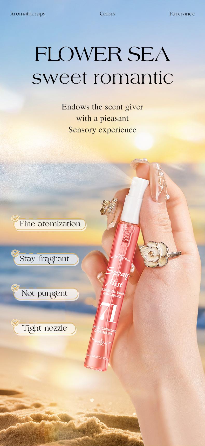 Limited Edition Summer Brazilian Perfume Spray Set, Elegant Perfume Mist, Floral & Fruity Scents, Fragrance Sprays, 10 Bottles, Natural Fresh Scent, Ideal for Travel, Home, Office Use, Multi-Vial Fragrance Sets, Set Fragrance Sets