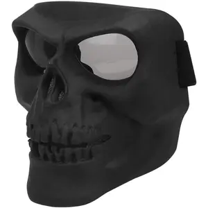 Spooky Skull Face Mask for Airsoft Paintball Motor Racing Polarized Lens Multi-Functional Motorcycle Face Mask