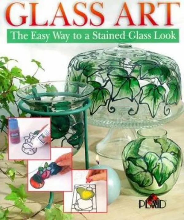 USED-Glass Art: The Easy Way To A Stained Glass Look by PLAID (Paperback)