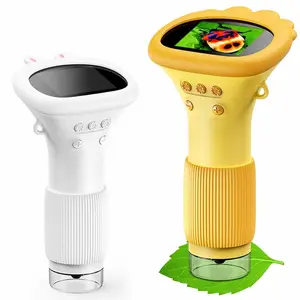 1000X Portable Workstation Real-time HD Imaging Handheld Workstation Mini Handheld Electronic Magnifier, equipped with an IPS screen and 8 adjustable LED lights.