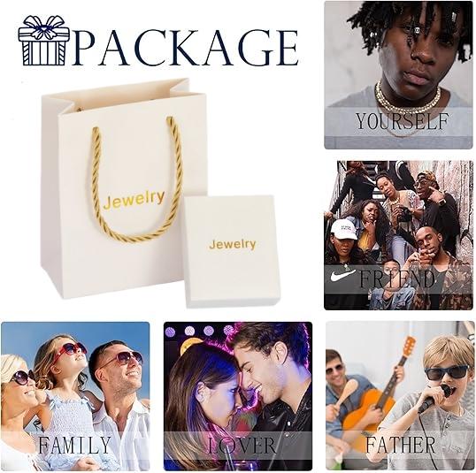 8mm Heavy Iced Out Cuban Link Chain 18K White Gold Plated Diamond Thick Choker Necklace for Men Women Hypoallergenic Bling Hip Hop Jewelry with Gift Box valentines gifts for gf chains men's valentine's gifts heavy chain