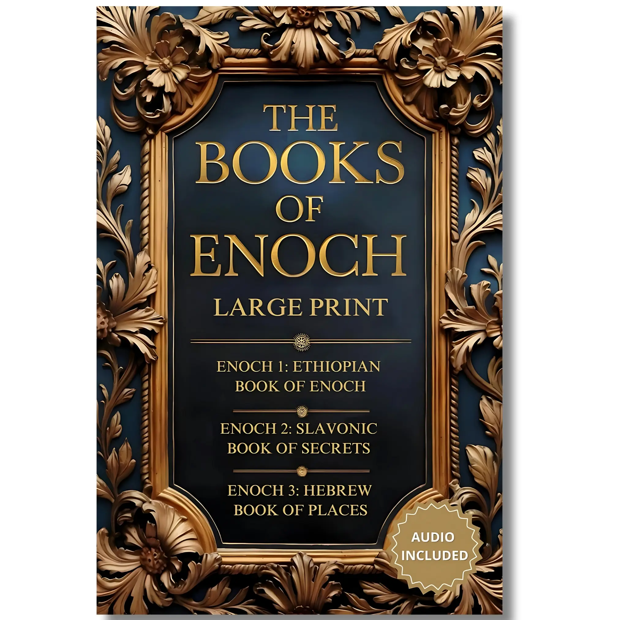 The Complete Books of Enoch (1,2,3 Enoch): Large Print Format Hebrew Paperback Book - Annotated, Illustrated Ethiopian-Hebrew Collection, English Audio Translation, Serif Type Audiobook, Easy-to-Read Women's Bible Tabs for Christianity & Early Judaism