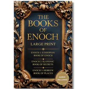 serif type The Books of Enoch Complete: Large Print Edition (Annotated and Illustrated). The Full Collection with Enoch 1, 2, 3 and Audio english translation Full-Color Woman's bible tab easy-to-read