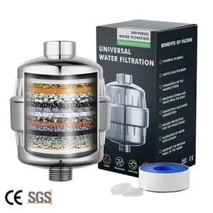 Luxury Portable Filtered Shower Head Set 15 Stage for Hair & Skin with Advanced Filtration Technology