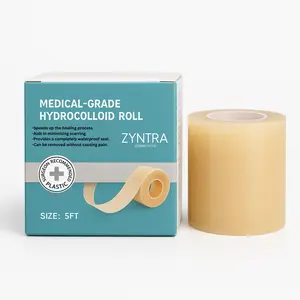 Zyntra Hydrocolloid Roll – Cut-to-Size, Large Hydrocolloid Patch Bandages with Self-Adhesive, First Aid Kit Essential, Acne pimple patch & Wound Care Bandaids, Healthcare, Bathroom