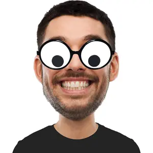 Googly Eyes Glasses Funny Shaking Costume Eye Glasses Novelty Shades Giant Googly Glasses for Adults