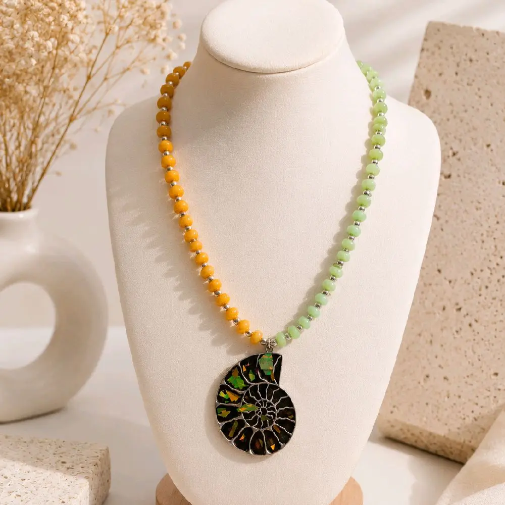 Handmade Nautilus Shell Pendant Necklace