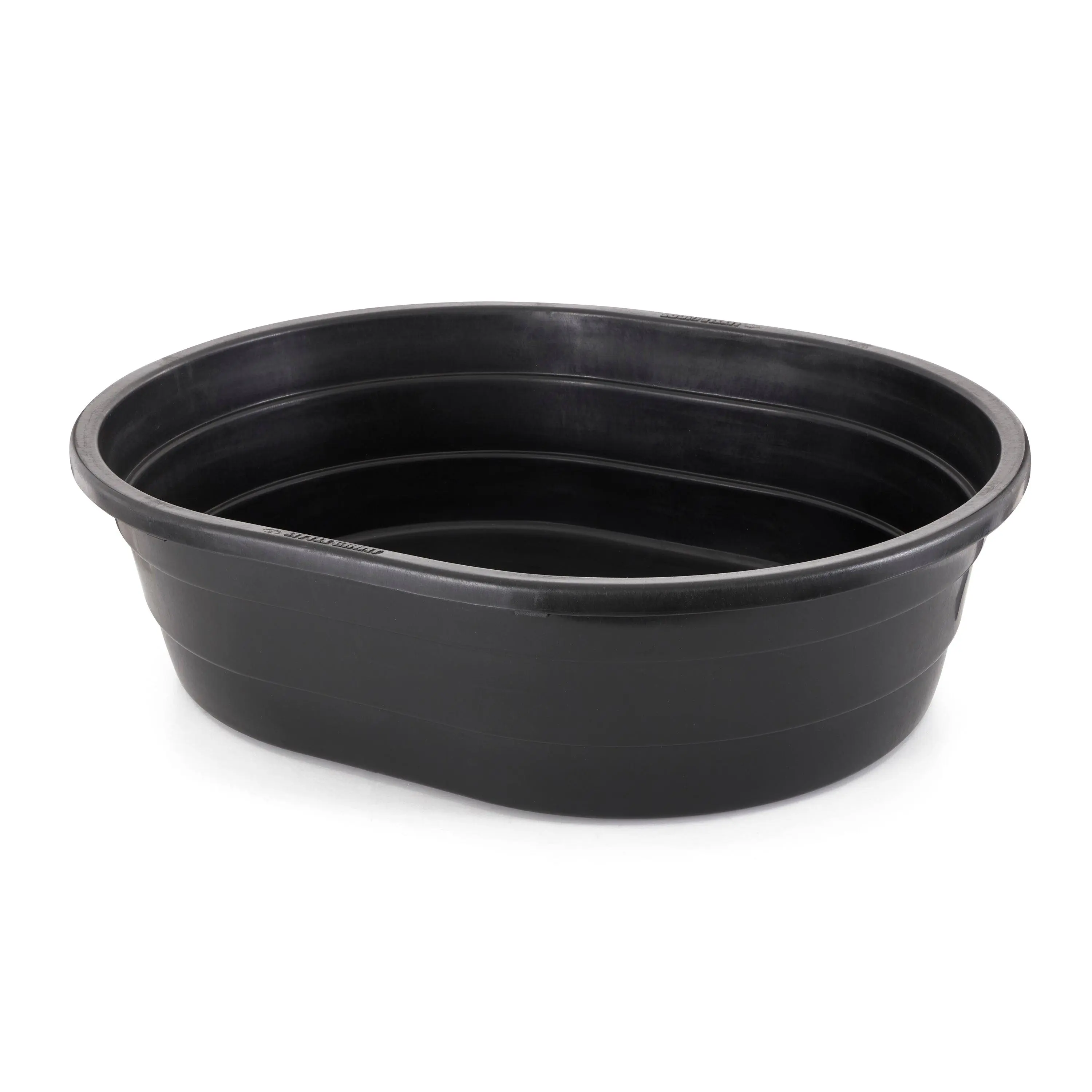 Little Giant 15 Gallon Molded Poly Plastic Oval Stock Water Tank Trough, Black Little Giant 15 Gallon Molded Poly Plastic Oval Stock Water Tank Trough, Black