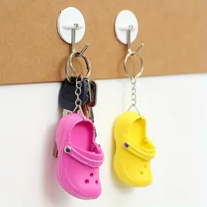 New Keychain Pendant Slip-On Shoe Accessory, Mini Holey Shoe Charm, Small Shoe Clip, Backpack Hanging Ornament, Fashionable Jewelry