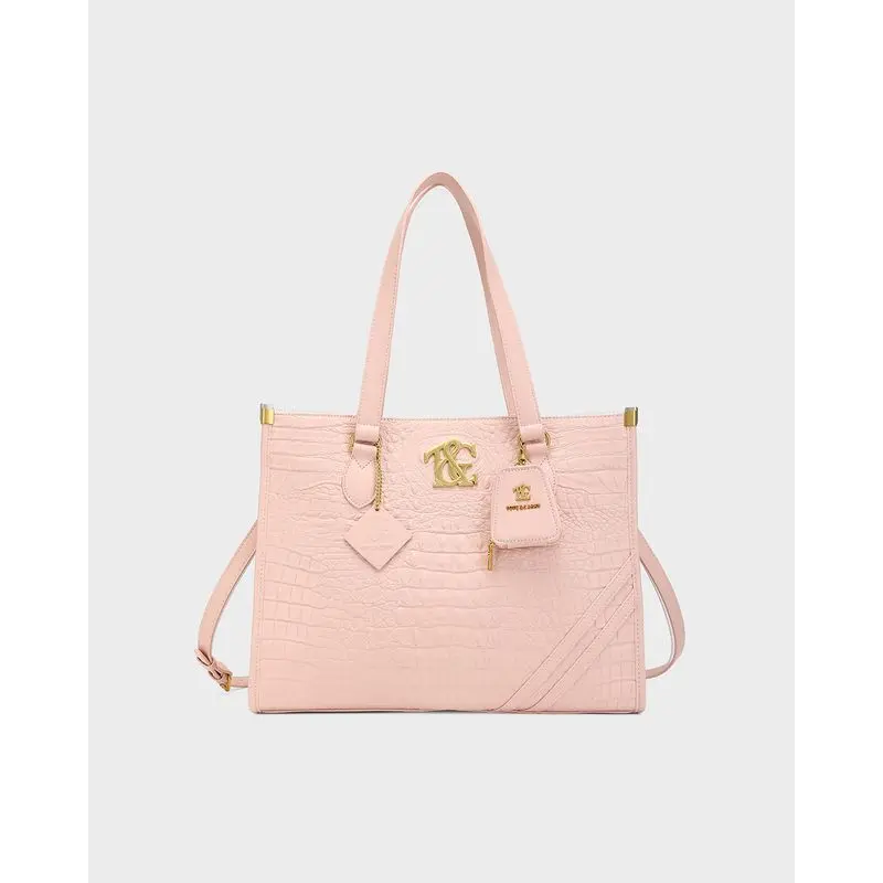 Cityscape Tote in Baby Pink