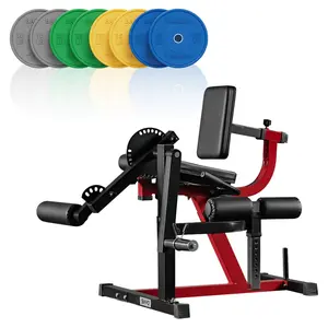 Leg Extension and Curl Machine, Lower Body Special Leg Machine, Adjustable Leg Exercise Bench with Plate Loaded, Leg Rotary Extension for Thigh, Home Gym Weight Machine Strength Training Accessory