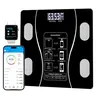 Digital Body Fat Scale, Scale for Body Weight and Fat Percentage, USB Rechargeable Bluetooth-compatible Body Composition Analyzer, Fitness Equipment for Home & Office