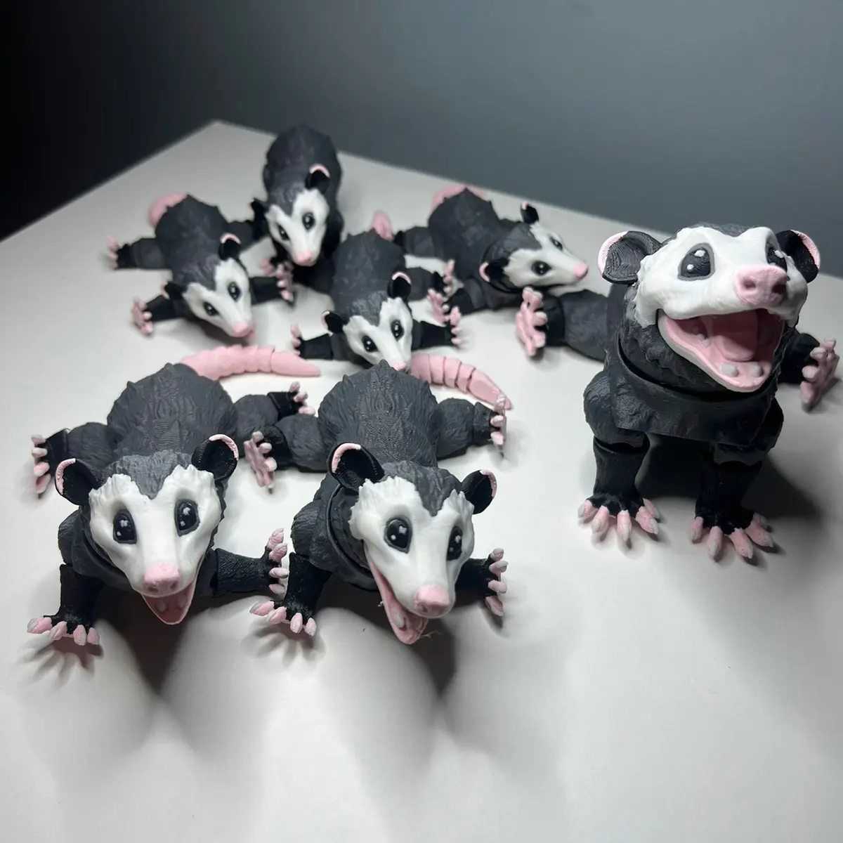 3D printed possum her name is blossom the possum