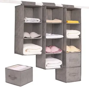 Wardrobe Hanging Storage Bag Interlayer Drawer Type Clothes Clothes Organizer Collapsible Storage Shelves Closet Organizer Hangable