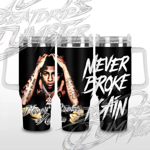 YoungBoy Never Broke Again Tumbler 40oz, Baby 38 Fans, Youngboy Fans, YB Tumbler, 40oz Music Artist Tumbler Cup, Tumbler Graphic Gifts For Music Lovers
