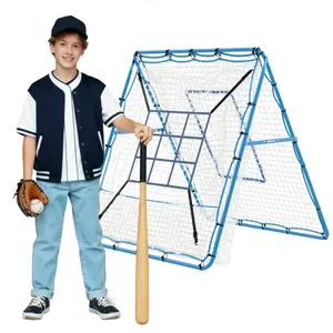 Multi Angle Pitching Return Net with Precision Strike Zone, Versatile Softball and Baseball Training Rebounder, Durable Outdoor Fielding Practice Equipment