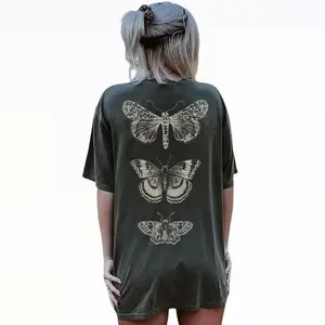 Comfort Color Moth shirt 100 percent cotton comfort colors t-shirt cottagecore tshirt goblincore clothes design on back dark academia boho butterfly shirt