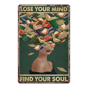 Unique Animal Metal Wall Sign with Motivational and Humorous Quotes, 2D Flat Design, Ideal for Living Room, Bar, or Game Room