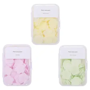 300PCS Portable Hand Washing Soap Sheets, Scented Mini Soap Sheets, Disposable Soluble Soap for Outdoor Travel, Camping, Hiking