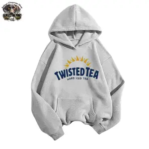Twisted Tea Hoodie - Hard Iced Tea Logo Design - Cozy Unisex Hoodie for Casual Wear - For Men And Women - Team BDK Menswear Sweatshirts Tops Pullover Long Sleeve