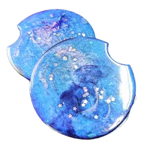 custom poured resin car coasters Cover