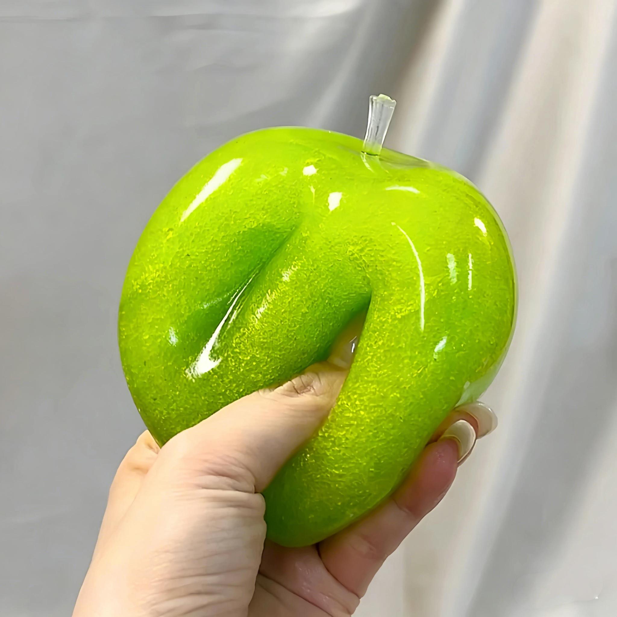 Slushie Green Apple Squishy - Moldable Non-Rebound Crunchy Fidget Toy| Perfect for Medium Grip Strength Slushie Green Apple Squishy - Moldable Non-Rebound Crunchy Fidget Toy| Perfect for Medium Grip Strength