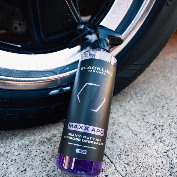 BLACKLINE Maxx APD: Heavy-duty degreaser for cars, trucks, and more. Quickly removes grease, oil, and dirt. Ideal for automotive and industrial use.