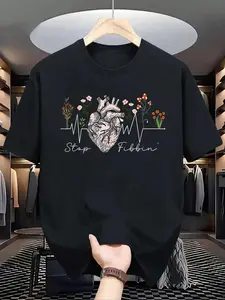 100% Cotton Stop Fibbin' Cardiac Nurse Cardiology Nurse Cardiac Nursing T-Shirt, Men's Women's Shirt Top