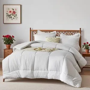 5pcs/ 7pcs Simple And Stylish Comforter Sets Queen, 100% Microfiber Soft Breathable Summer Bedding Set, Comfortable And Durable, Include 1 Comforter+1 Flat Sheet+1 Fitted Sheet+1/2 Pillowcases+1/2 Pillowshams, All-season, Room Decor, Best Gift