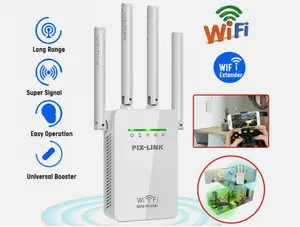 1200Mbps WiFi Range Extender Repeater Wireless Amplifier Router Signal Booster