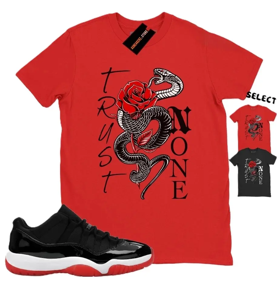 Unisex Shirt To Match AJ 11 Low Bred 2025 Sneaker Matching Tee Trust None T-Shirt, 11 Low Bred Outfit, Trending Shirts, Top Tshirt