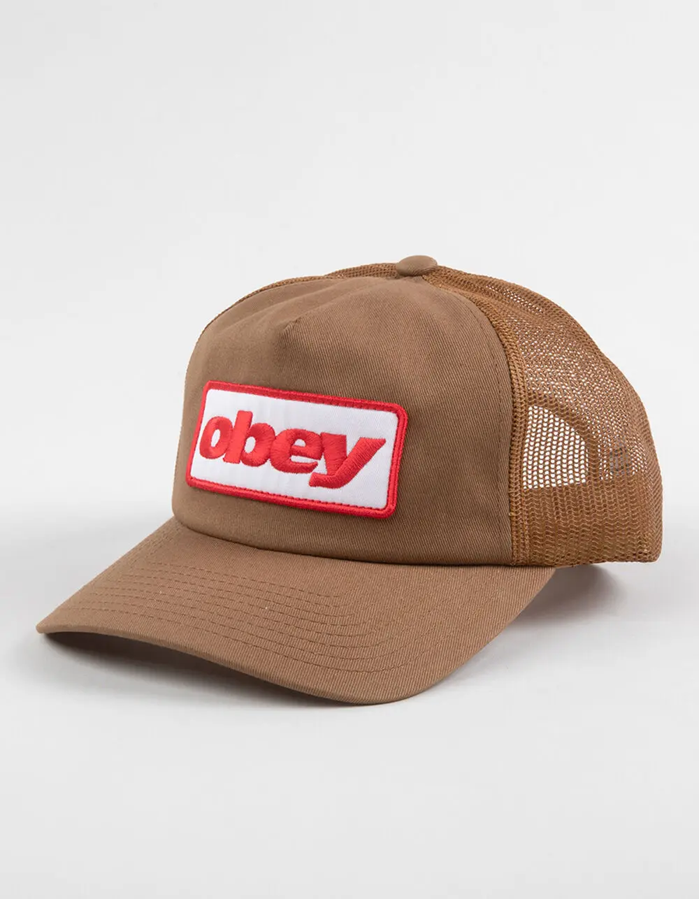 OBEY  Mens Ranch Trucker Hat, Brown Combo