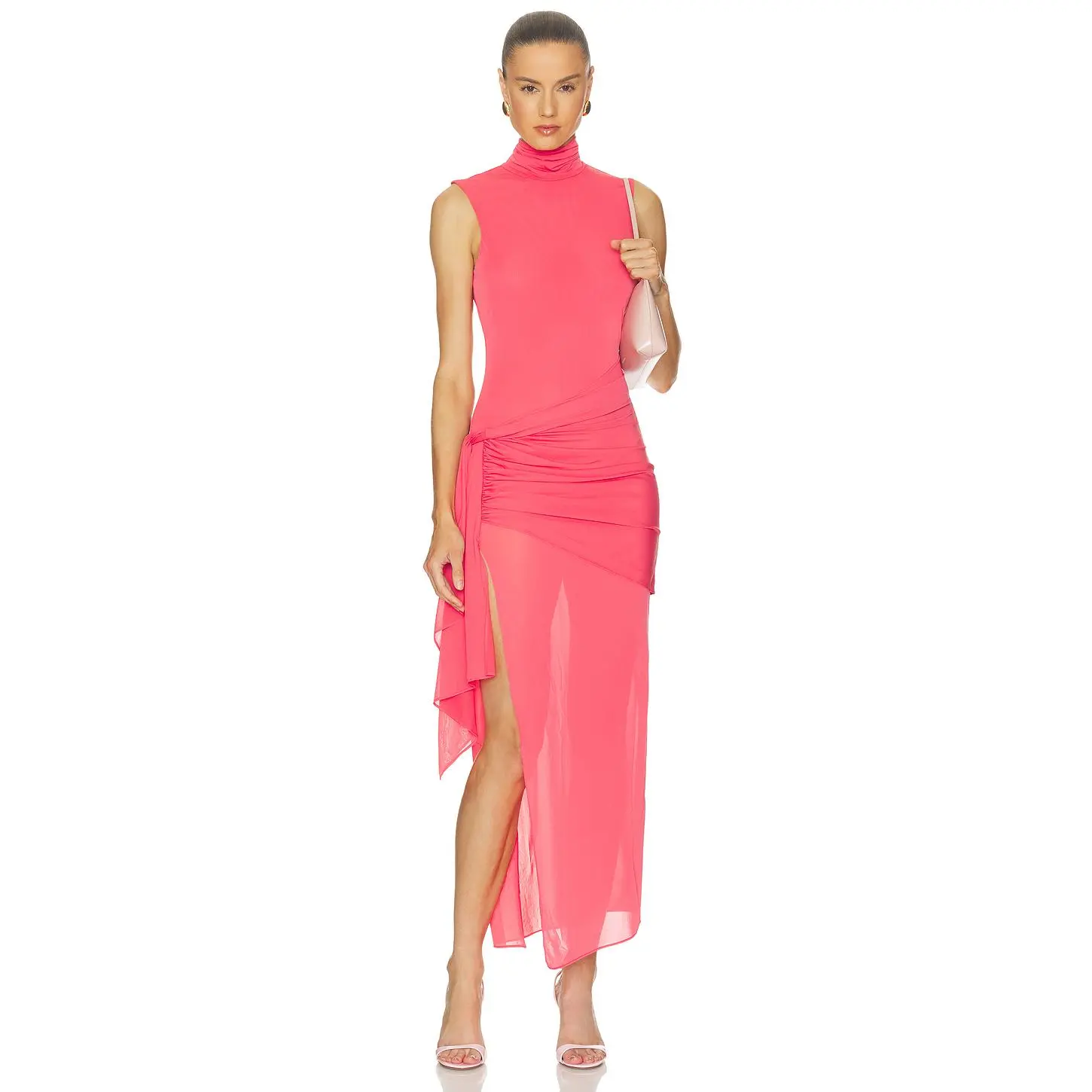 Ronny Kobo x REVOLVE Crystal Dress in Strawberry