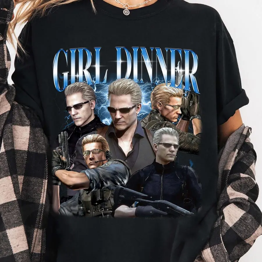 Albert Wesker Resident Evil T-Shirt: Retro Horror Video Game Tee Unisex all sizes
