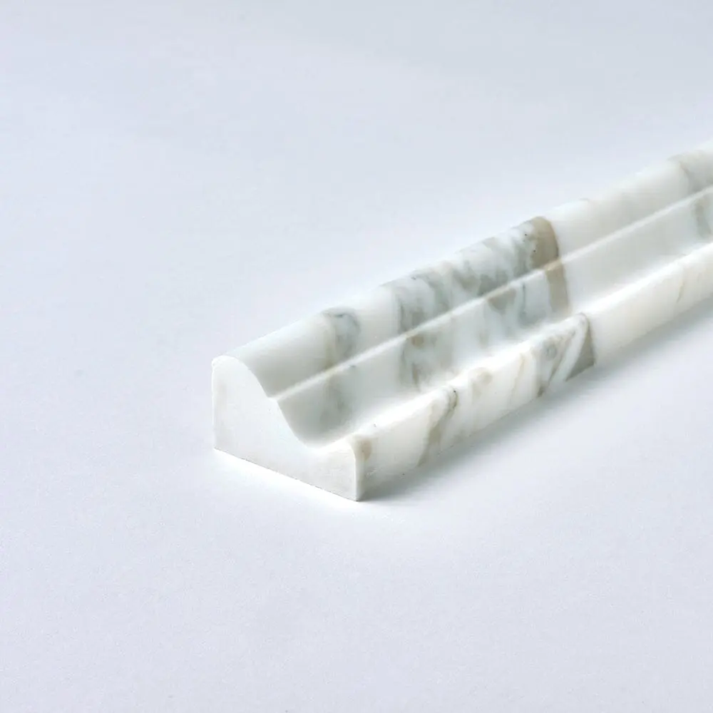 Calacatta Gold Marble Crown Molding Trim 2x12 Polished/Honed