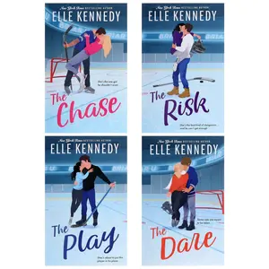 Briar U Series By Elle Kennedy, 4 Book Set Collection, Chase Risk Play Dare, Paperback College Hockey Romance Books, Contemporary Sports Romance, New Adult Fiction, BookTok Gift for Romance Readers