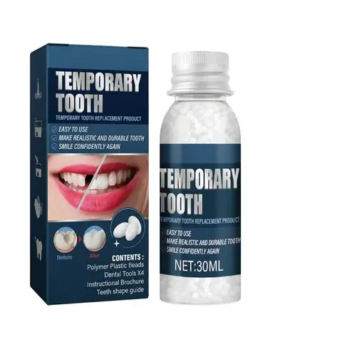 30 mL Boxed Unscented Moldable Temporary Dental Gel Cream - Upgraded Oral Restore Formula, At-Home DIY Denture Repair Kit, Resin Filler for Cavities/Gaps, Emergency Handling, High Temperature Setting (Beauty & Personal Care, Nasal & Oral Care)