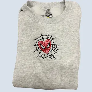 ILY Spider Embroidery Menswear Clothing Hoodie Sweaters Tops Pullover Bestie