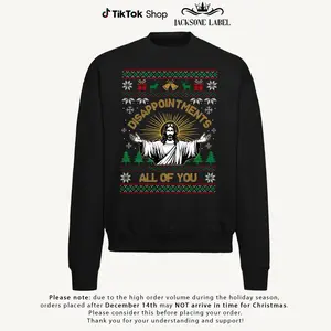 Disappointments All Of You Jesus Ugly Sweatshirt, Whose White Baby Is This Tee, Funny Meme Jesus Shirt, Funny Christ Sweatshirt, Funny Chritsmas Shirt, Jesus Homor Unisex Cotton Graphic Tee