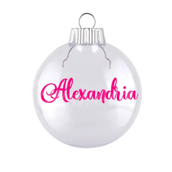 Custom Name Ornaments