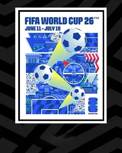 Philadelphia 2026 Soccer Host City Poster – USA Football Tournament Wall Art Print