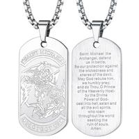 Dog Tag Pendant -Steel