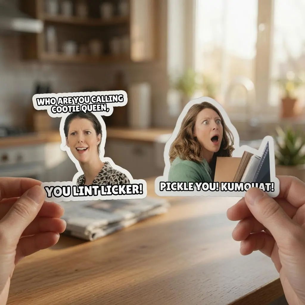 Who Are You Calling Cootie Queen Sticker, Orbitz Gum Meme Sticker, Funny Sticker
