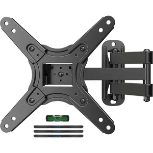 Full Motion TV  Wall Mount for  13-42 Inch LED LCD Flat Curved Screen TVs & Monitors, Articulating Arms Swivel Tilt Extension Rotation, Max VESA 200x200mm up to 44lbs, MA1345