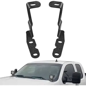 Ditch Light Brackets Auxiliary Offroad Work LED Pod A-Pillar Hood Mounts Compatible with 2007-2013 GMC Yukon Sierra & Chevy Suburban Tahoe Silverado