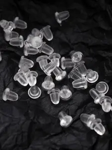 Silicone Earrings Back Plug (100pcs), Earrings Back Plug for Stud/dangle Earrings, Anti-slip Earring Back Caps, Earrings DIY Accessories, Jewelry Making Accessories for Women & Girls